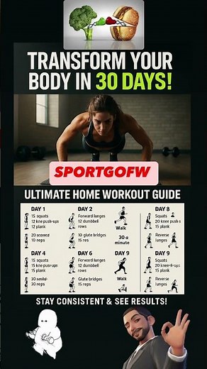 30-Day Home Workout Plan – Transform Your Body