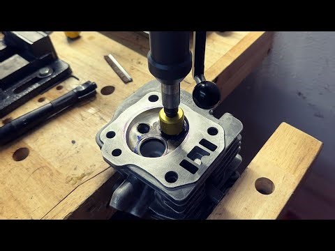 DIY 3 angle valve job on a predator 212 cylinder head seats