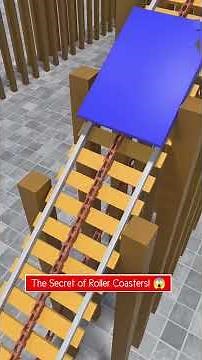 The Hidden Engineering Behind Roller Coasters! 🤯. #RollerCoaster #Engineering #Science #Physics