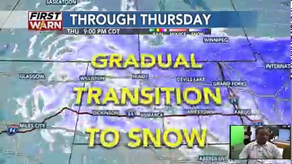 2.8K views · 20 reactions | Winter Weather Update for Wednesday night through Thursday. | KFYR-TV | Facebook