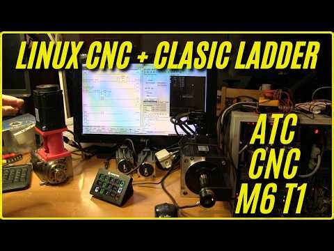 Linux CNC Magazyn narzędzi ATC HAL G-Code Classic Ladder Remapping M6