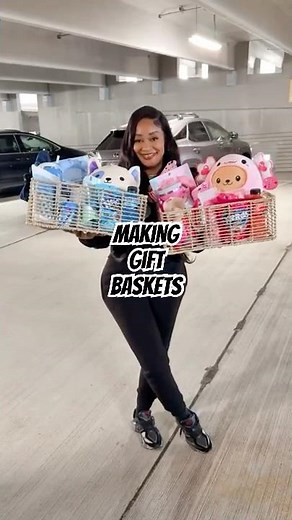 Make some color coordinated gift baskets for my daughter’s twin friends with me! 💕🦋