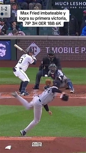 MAX FRIED AGINGANTADO EN LA COLINA CONSIGUE SU PRIMERA VICTORIA.#nicaragua #usa #yankees #seattle
