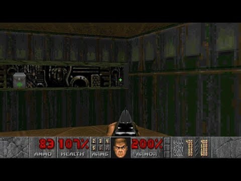 Ultimate Doom - E1 M4 - Command Control (100% Kills, Items, & Secrets)