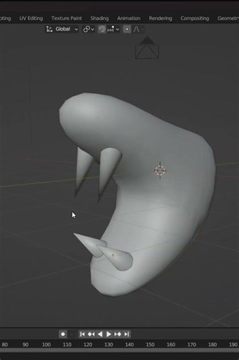 Making a Snake in Blender #blender #blender3d #snake
