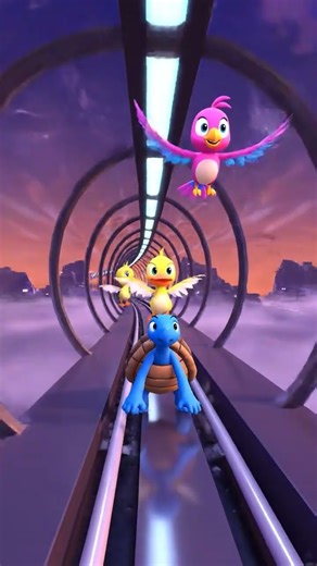 "Foggy Mag-Rail Dash: Zara and Nori's Glass Tunnel Tactics"