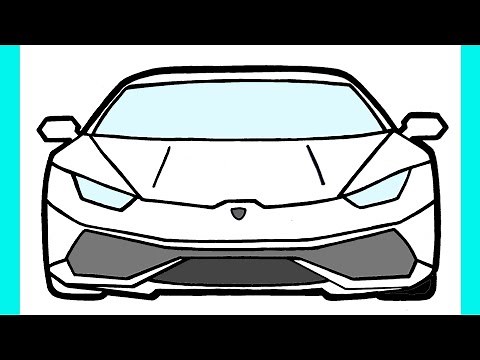 COMMENT DESSINER UNE VOITURE LAMBORGUINI FACILE