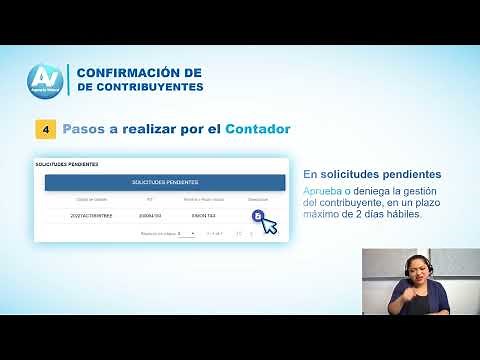 Video tutorial de confirmación de contadores desde la Agencia Virtual.