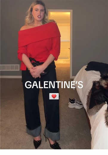 Galentine's Day Outfit Try-On: From Sweater to Chic
