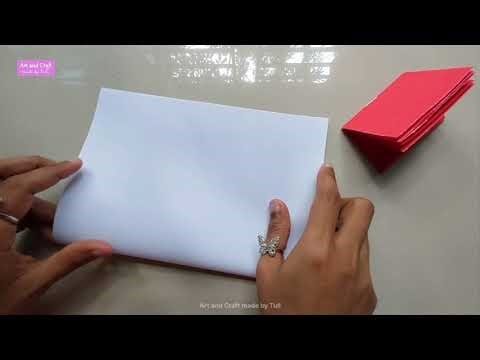 How to make mini notebook | Mini notebook making with A4 size paper | How to make notebook at home