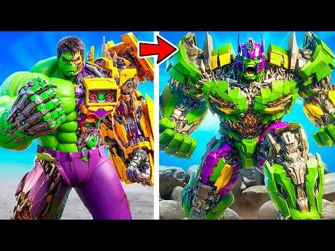 Upgrading to TRANSFORMER HULK In GTA 5!