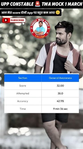Up police 🚨 constable Mock Test Score TWA | safe score ? | Apka kitna aaya ? #upp2026