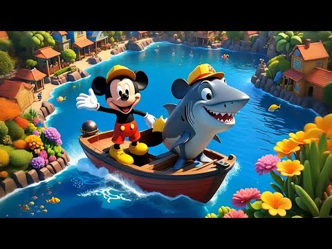Mickey Mouse & Sharky’s Seashell Adventure 🌊🐚 | Kids Storytime Poem✨