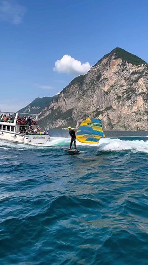 Mathis Ghio - Wingfoil just out here in Garda blowing minds by the boat load. 🎥 Babou Augé #ridethefuture | Ocean Rodeo