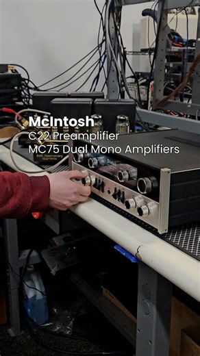 😎 McIntosh Laboratory Inc. 60th Anniversary Set 😎 C22 Preamplifier & MC75 Dual Mono Power Amplifiers This listing is for a true piece of McIntosh history. While complete 60th Anniversary sets are already exceptionally rare, this particular set stands apart as a true one-of-a-kind treasure. Like all 60th Anniversary sets, it includes the legendary C22 Anniversary preamp and a pair of gold MC75 Anniversary mono power amps. But that’s where the similarities with the other 120 sets end. This uniqu