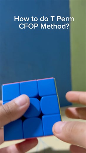 How to do T Perm from PLL CFOP Method? #rubikscube #monstergo #cubing #gancube
