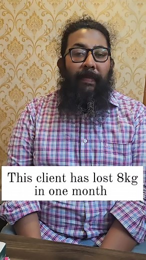 This client has lost 8kg in one month. | Reshmi Mitra