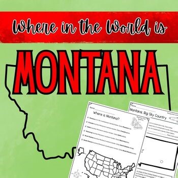 Montana Map Worksheets - Find and Color Activities!