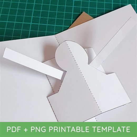 Opening Arms Printable Pop-up Card Mechanism - DIY Template as Digital Download - Etsy Australia