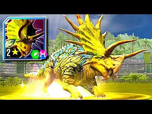 NEW HEROIC TRICERATOPS UNLOCKED FIRSTLOOK EVOLVE & PVP BATTLES - Jurassic World The Game