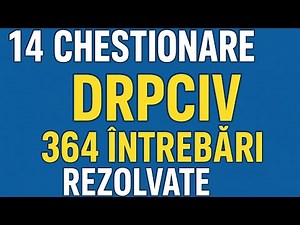 🔥 14 Chestionare DRPCIV 2026 categoria B. Teste complet pentru începători!