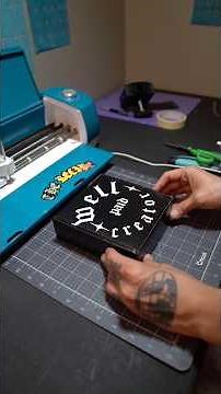 Create Luxury Brand Packaging with your Cricut vinyl cutter! (TUTORIAL) #shorts #cricut #diy #howto