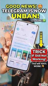 Telegram unban update 23 june finally 😍 - Do this step to unban your Telegram #telegramban #trending