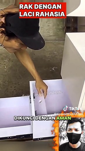 Lemari Mini Pakai Rak Laci Rahasia - Ide Kreatif dan Tips Tukang