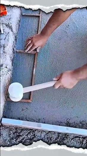 Concrete Brick Pattern Tools – 40×20 cm Stamp for Wet Cement #shortvideo