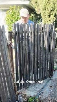 I Finally Replaced My Dragging Gate (Dark Walnut Fence Build)