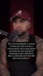 312K views · 95K reactions | The worst feeling for a woman is when she tries to have a conversation with a man about his behavior, but instead of listening, he gets defensive, flips it, and makes her feel like she’s the problem‼️ #fyp #viral #relationships #womanpower #womenempowerment #chrisgqperrytv | Chris Perry | Facebook