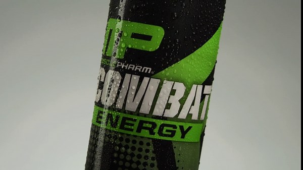 MusclePharm Combat Energy Drink 16oz (Pack of 12) - Green Apple - Sugar Free Calories Free - Perfectly Carbonated with No Artificial Colors or Dyes