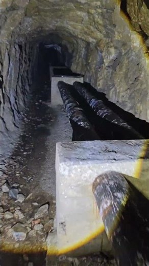 Tunnel Deep Inside the Mountain ⛰️ #tunnel #exploring #mountain #underground #adventure #short