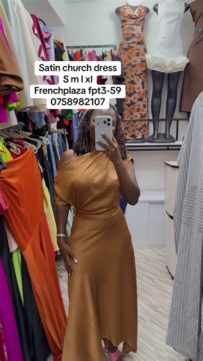 Satin dress lovers gat u sorted 😍Frenchplaza opposite Qualicell building in town#satindresses #churchdresses #dresses #onlineshopping #deliveries