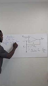 Non-Inverting Op-Amp Solved using KCL