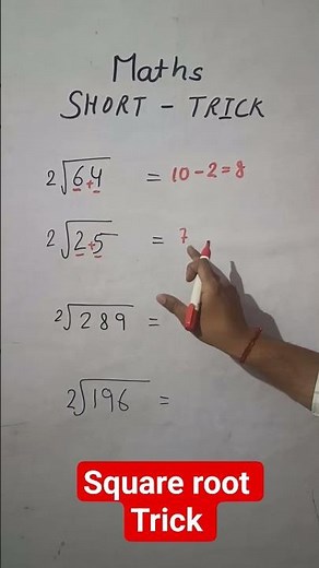 “Square Root Trick 🔥 | Solve in Seconds!”
