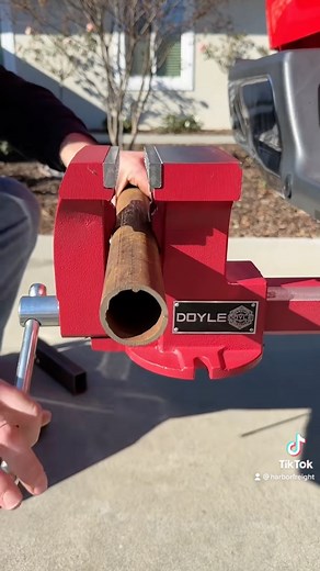 The Doyle 6” Hitch Vise features 7,700 lb. of clamping force from it’s 6 inch wide dual grip jaws. Learn more here: https://hf.tools/www58880 | Harbor Freight