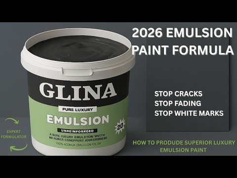 2026 EMULSION PAINT FORMULA 🔥 Stop Cracks • Stop Fading • Stop White Marks
