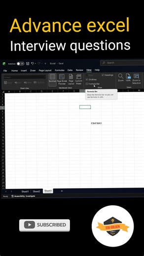 How to Unhide Formula Bar in Excel