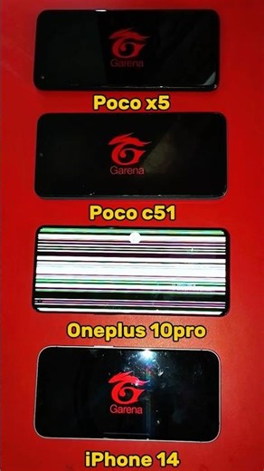 ONEPLUS 10 vs IPHONE 14 vs POCO C51 vs X5 speed test