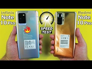 infinix Note 10 Pro vs Redmi Note 10 Pro - Speed Test & Rendering Test⚡