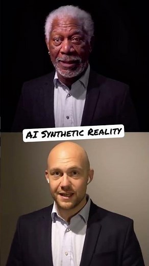 Just a Morgan Freeman AI Synthetic Reality going on here 🤯