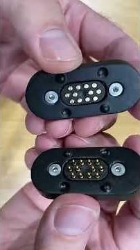 CEO demonstrates Swift-Dock-Magnetic, self aligning docking connector.