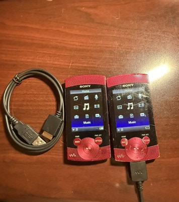 1 lot of (2) Sony Walkman NWZ-S545 Red Digital Media Players - PARTS/REPAIR ONLY | eBay