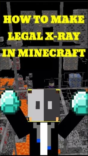 How make legal x-ray in Minecraft | part-1 | #minecraft #minecraftshorts #shorts