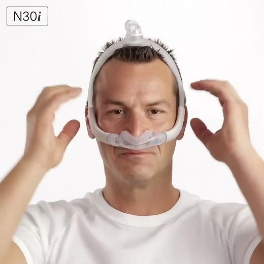 ResMed AirFit™ N30i Fitting tips for your nasal CPAP mask