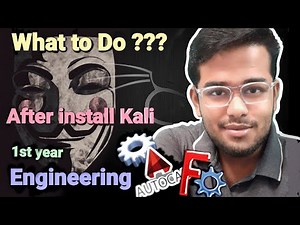 When You install Linux 1st Time & How to install AutoCAD in kali linux #engineering #linux