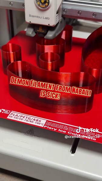 Nabaili 3D Printer Filament: Metallic Red PETG for Precision