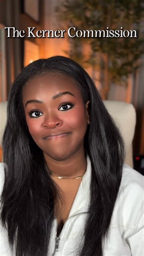 Ashley B on Instagram: "What bothers me is this wasn’t a mystery. In 1968, the Kerner Commission said the unrest came from segregation, white racism, housing policy, unemployment, and policing, not “crime” or “culture.” They warned exactly what would happen if it was ignored. And it was. The country didn’t misunderstand the problem. It made a choice. #reparations #americanhistory #fyp #ashleytheebarroness #usgovernment"