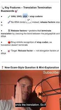 Step 1 - UAA UGA UAG STOP codons